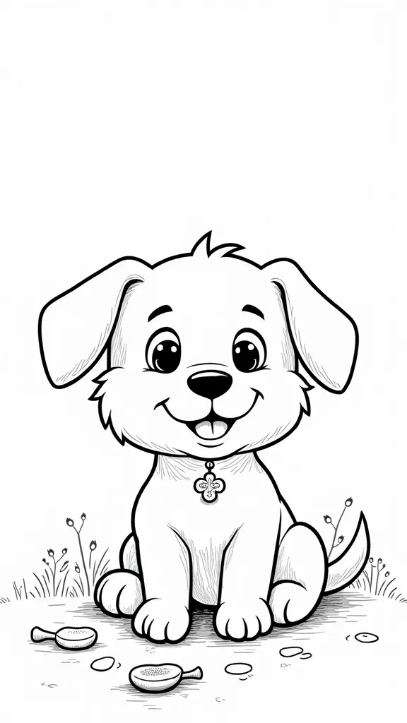 coloriages de chiots imprimables